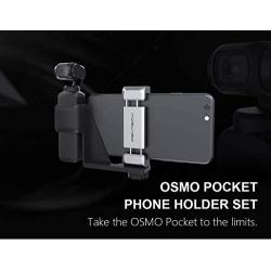 PGYTECH Phone - OSMO Pocket Holder (Light Grey), ABS Aluminum Expansion Capabilities Holder, Suitable Compatible with DJI OSMO Pocket Accessories