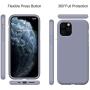 Miracase Liquid Silicone Case Compatible with iPhone 11 Pro 5.8 inch(2019), Gel Rubber Full Body Protection Shockproof Cover Case Drop Protection Case (Lavender Gray)
