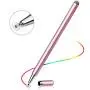 LIBERRWAY Stylus Pen 2 Pack Disc Stylus Fiber Stylus, Rosegold & Black