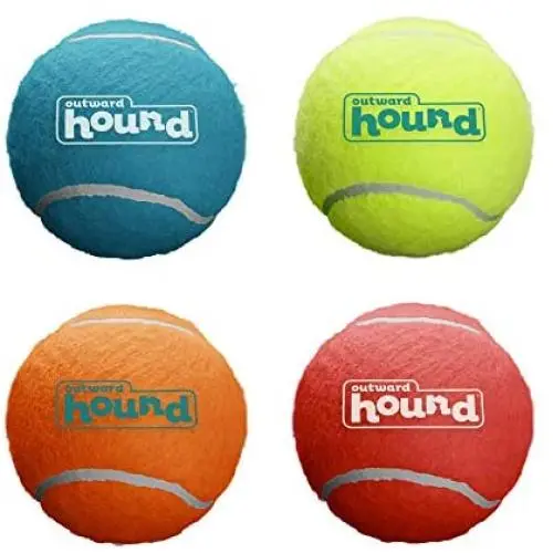 Outward Hound Squeaker Ballz Squeaky Tennis Ball Dog Toys