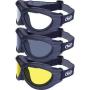 Global Vision Big Ben Goggles 3 Pairs Black Frames 1 Clear Lens 1 Smoke Lens 1 Yellow Lens