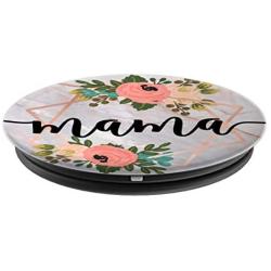 Mama In Rose Pink & Flowers PACM024e PopSockets Grip and Stand for Phones and Tablets