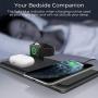 Wireless Charger,QI-EU 3 in 1 Wireless Charging Station for iPhone 11/11pro/Se/X/XS/XR/Xs Max/8/8 Plus Apple Watch AirPods 2/Pro, Wireless Charging Pad for Samsung Galaxy S20/S10