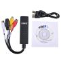UCEC USB 2.0 Video Audio Capture Card Device Adapter VHS VCR TV to DVD Converter Support Win 2000/Win Xp/Win Vista/Win 7/Win 8/Win 10