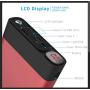Power Bank 30000mAh 2USB Ports/Flashlight Portable Phone Charger Quick Charge Phone Tablet(RED_30000mAh)