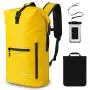 Gonex Waterproof Backpack for Men, Floating Dry Bag, 35L Waterproof Travel Roll Top Fishing Backpack Keeps Gear Dry for Kayaking Boating Rafting Fishing Swimming Beach with Phone Case