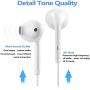 Lighting Headphones/Earphones/Earbuds, Built-in Microphone and Volume Control,Suitable for Apple iPhone 11 Pro Max/X/XS/XS MAX/XR/8/8P/7/7P/iPad Pro/iPad Air/iPad Mini/iPod (Bluetooth Connectivity)
