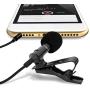 Ultimate Lavalier Microphone for Bloggers and Vloggers Lapel Mic Clip-on Omnidirectional Condenser for iPhone Ipad Samsung Android Windows Smartphones