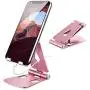 Adjustable Cell Phone Stand, Abdodar Aluminum Desktop Phone Holder Cradle Dock Fully Foldable, Compatible with All Mobile Phone Adjustable Cell Phone Stand, Abdodar Aluminum Desktop Phone Holder Cradle Dock Fully Foldable, Compatible with All Mobile Phone