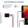 AndHot Dual USB Type C Car Charger Charging Block Wall Plug with 6ft USB C Fast Charging Cable Replacement for Samsung Note 10 S10 A50, LG Stylo 5 4 V50 G8 G7 ThinQ Q7, Moto G8 G7 G6 Z4, OnePlus 7 6T