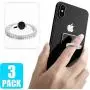 3 Pack Transparent Phone Ring with Diamond, Tomorotec Clear Cell Phone Ring Holder Stand with Black Car Mount Hook - for iPhone 11 X XR XS 8 7 Plus 6S 6 5s 5 SE, Galaxy S8 S7 S6 Edge (Silver) 3 Pack Transparent Phone Ring with Diamond, Tomorotec Clear Cell Phone Ring Holder Stand with Black Car Mount Hook - for iPhone 11 X XR XS 8 7 Plus 6S 6 5s 5 SE, Galaxy S8 S7 S6 Edge (Silver)