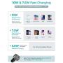 Mpow Car Phone Mount Wireless Charger, Wireless Car Charger 10W/7.5W, Auto-Clamping Car Wireless Charger Air Vent Dashboard Car Mount, Compatible/w iPhone 11 Series/X/XR, Galaxy Note10/S10/S20 Series