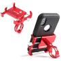 GUB Thick Case Design Bike & Motorcycle Phone Mount Handlebar Holder Adjustable Compatible with iPhone XR Xs 7s 8 Plus,Compatible with SamsungS7/S6/Note5/4,Any Cell Phones with Thick Phone Case (red)