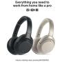 Sony Noise Cancelling Headphones WH1000XM3: Wireless Bluetooth Over the Ear Headset with Mic for phone-call and Alexa voice control - Industry Leading Active Noise Cancellation – Silver