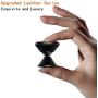 Magnetic Phone Car Mount Holder, Universal 360 Rotation Magnetic Car Phone Holder Stand, Metal Mobile Phone Holder For Car Dashboard Mount for iPhone, Samsung, Android Smartphones, GPS (Leather Black)