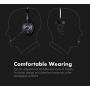 Bluetooth Headset, Noise Canceling Wireless Bluetooth Headset with Dual Microphone for Truck Driver, Over The Head Earpiece, On Ear Car Bluetooth Headphones with 20 Hours Talk Time for Cell Phone