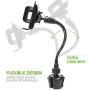 Cellet Universal Car Cup Holder Mount for Apple iPhone Xr Xs Max X 8 8 Plus 7+ Samsung Note 10 9 8 Galaxy S10 + S9 S9PLUS S8 S8 Plus LG G7 G6 V30 Q7+ Stylo 4 V35 Moto G6 X4 Extra Long Goose-Neck