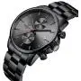 GOLDEN HOUR Mens Watches with Black/Silver Stainless Steel and Metal Casual Waterproof Chronograph Quartz Watch, Auto Date in Colorful Hands GOLDEN HOUR Mens Watches with Black/Silver Stainless Steel and Metal Casual Waterproof Chronograph Quartz Watch, Auto Date in Colorful Hands