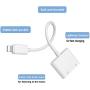 Headphone Adapter for iPhone 3.5mm Jack Charge & Audio Dongle Converter Splitter Cables 2 in 1 for iPhone 11pro/7/7Plus/8/X/10/XR/XS/XS Max Earphone Accessory Compatible Support All iOS System