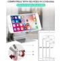 Adjustable Cell Phone Stand,Skejer Stand,2020 Update,Phone Holder,Table Stand,Dock,Aluminum Desktop Stand Compatible with iPhone Galaxy Edge All Smart Phone and Tablets Under 10 inches-Silver