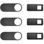 Webcam Cover 6-Pack, Web Camera Cover Slide Ultra-Thin for Laptop, iMac, MacBook Pro, Mac, Computer, Smart Phone, Tablets Slider Camera Blocker Protect Your Privacy & Security (Black)
