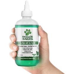 Doggie Dailies Pet Ear Cleaner, Tea Tree Oil, Witch Hazel and Soothing Aloe, Vet Formulated Ear Cleaner for Dogs and Cats, Gently Removes Wax and Debris, Reduces Odor, and Maintains Ear Cleanliness