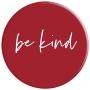 Be Kind - Inspirational and Motivational Quote in Red PopSockets Grip and Stand for Phones and Tablets