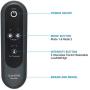 QUINEAR Air Compression Leg Massager for Circulation Calf Wraps Massage for Muscle Relaxation with Handheld Controller 2 Modes 3 Intensities