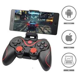 YDFXWXZ Mobile Game Peripherals with Bluetooth BT3.0 Joystick,Wireless Joystick Gamepad Game Controller for Mobile Phone Tablet TV Box Holder-d