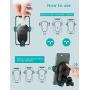 LETSCOM Wireless Car Charger,15W Qi Fast Charging Car Mount Charger Auto-Clamping Smart Positioning Air Vent Phone Holder Compatible with iPhone11/11Pro/11Pro Max/XS/XR/X/8/8+,SamsungS10/S10+/S9/S8