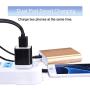 USB Wall Charger,Phone Charging Block,3-Pack 2.1A Dual Port Wall Plug Head Travel Adapter Cube Compatible iPhone 11 Pro Max XS XR X 8 7 6 Plus,Samsung Galaxy A11 S20 S20+ S10e S10 S9 Note 10 10+ 9 8