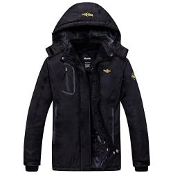 Wantdo Womens Mountain Waterproof Ski Jacket Windproof Rain Jacket Winter Warm Snow Coat