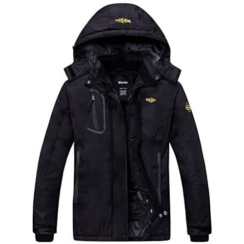 Wantdo Womens Mountain Waterproof Ski Jacket Windproof Rain Jacket Winter Warm Snow Coat
