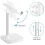 AONKEY Cell Phone Stand, Height Angle Adjustable Desk Phone Holder, Compatible with iPhone 11 Pro Max SE XS XR X 6 6S 7 8 Plus, All Mobile Phones & Other 4-11 inch Devices