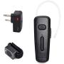 Two Way Radio Bluetooth Headset Wireless Earpiece with 2pin Dongle and Finger PTT Button Compatible for Midland and Icom Walkie Talkie with 2 Pin Earphone Jack