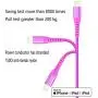 Lightning Cable iPhone Charger 4Color 4Pack(6/3/3/1ft) Apple MFi Certified Unbreakable Fast USB Charging Cord Compatible for iPhone11Pro MAX Xs XR X 8 7 6S Plus SE 5S 5C (Red Green Purple Blue)