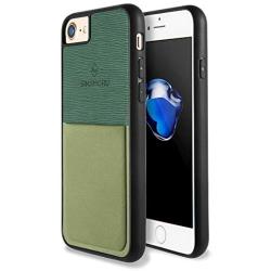 Sinjimoru iPhone SE 2020 / iPhone 8/7 Case with Card Holder, Card Wallet Cell Phone Case Cover for Apple iPhone SE 2/8 / 7. Sinji Pouch Case, Green.