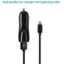 Car Charger, FOBSUNLAND High Speed 3.1A Daul USB Car Charger with 3ft Charging Cord Compatible with iPhone 7 7Plus 6 6Plus 6s 6sPlus 5 5S 5C SE,iPad and More (Black)