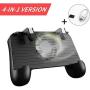 Mobile Game Controller with Built-in Cooling Fan &【Upgraded 4000mAh】 Power Bank + Carrying Case, Compatible Play with Fortnite/PUBG On Any iPhone and Android Devices Between 4" -6.5"