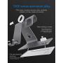 Bestand 3 in 1 Stand Holder for iPhone Mobile Phone iWatch and Charging Stand for Airpods Only, Grey (Patented, Airpods Charging Case NOT Contained)