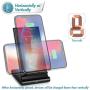 Wireless Charger,7.5W Fast Wireless Charging Stand Compatible iPhone 11/11 Pro/11 Pro Max/XS Max/XS/XR/X/8/8+,Charging Dock Organizer Compatible Apple Watch,AirPods-No AC Adapter