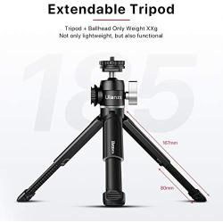 ULANZI U-Vlog Compact Camera Vlog Tripod Set, Mini Ball Head Hot Shoe Adapter w Cold Shoe Mic Light Stand Lightweight Handle Grip for Gopro/DJI Osmo Action/Pocket/Sony/Canon/Nikon DSLR Camera