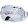 Supertrip Ski Snowboard Goggles for Men & Women Over The Glasses Snow Goggles Anti Fog 100% UV Protection Double Lens Interchangeable Lens for Skiing