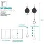 KIWI design VR Cable Management | Ceiling Pulley System for HTC Vive/Vive Pro Virtual Reality/Oculus Rift/PS VR/Microsoft MR/Samsung Odyssey VR Accessories (Black)