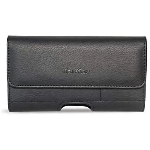 Reiko Mobile Vogue Premium Eco-Friendly Leather Phone Pouch Belt Clip Holster Compatible with iPhone/Galaxy/Stylo/Android Phone with Protective Case on (Black-MV500, 5.8 x 3.2 x 0.7 in) Reiko Mobile Vogue Premium Eco-Friendly Leather Phone Pouch Belt Clip Holster Compatible with iPhone/Galaxy/Stylo/Android Phone with Protective Case on (Black-MV500, 5.8 x 3.2 x 0.7 in)