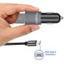 Meagoes Fast USB C Car Charger, Compatible for Samsung Galaxy S20 Plus/S20 Ultra/S20/S10+/S10/S10e/S9+/S9/S8+, Note 10 Plus/10/9/8, LG V50/V40/G8/G7, Quick Charge 3.0 USB Car Adapter with Type C Cable