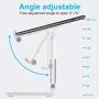 Cell Phone Stand for Desk, Marchero Foldable Desktop Adjustable Phone&Tablet Holder Cradle Compatible with iPhone 11 pro XS Max XR X Samsung Galaxy S10 S9,Nintendo Switch, Ipad Mini etc(White)