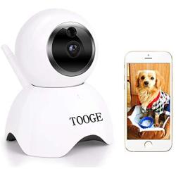 TOOGE Pet Dog Camera Wireless Home Security Camera FHD WiFi Indoor Camera Pet Monitor Cat Camera Night Vision 2 Way Audio and Motion Detection