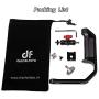 DF DIGITALFOTO Universal L Bracket Handle Gimbal Accessories,Mounting Monitor/Microphone with Bean Grip Compatible with DJI Ronin S/SC,Zhiyun Crane V2/M/2,Moza Air 2,Feiyutech AK2000/4000 etc