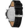 Tommy Hilfiger Mens Stainless Steel Quartz Watch with Leather Strap, Black, 22 (Model: 1710381)
